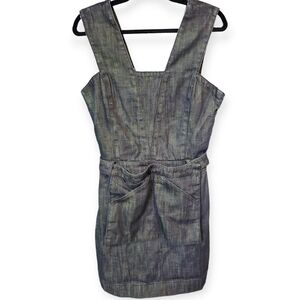 Kate Spade Saturday Chambray "Denim" Sleeveless Mini Dress with "Apron" …